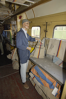 Nachstellung der Arbeit von Postbediensteten in einem Bahnpostwagen - Fotograf - Hamburg - Norderstedt - Ahrensburg - Jrg Nitzsche