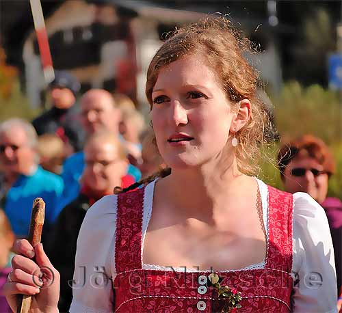 The young dairymaid Christina looks once again eagerly in the direction of the Fischunkelalm, on which she spent 4 months  - Jrg Nitzsche Hamburg Germany