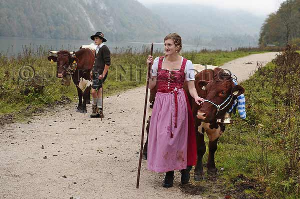 A young dairymaid at Knigssee - Jrg Nitzsche Hamburg Germany